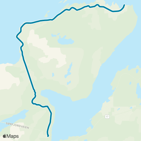 Reis Nordland Forstranda-Oterstranda-Storvik map