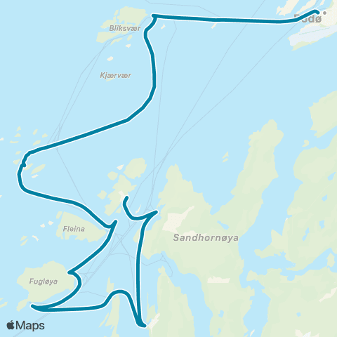 Reis Nordland Bodø-Gildeskål map