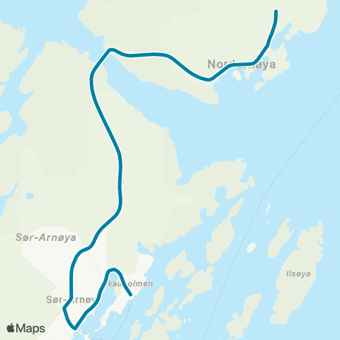 Reis Nordland Nordarnøy-Sørarnøy map