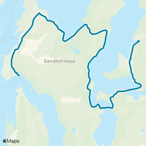 Reis Nordland Sandhornøy map