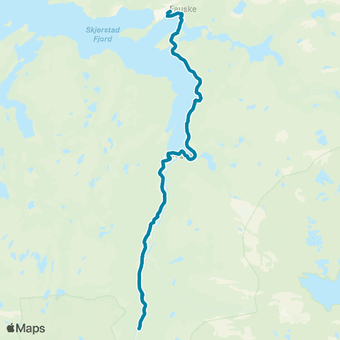 Reis Nordland Fauske-Rognan-Vassbotnfjell-Ev map