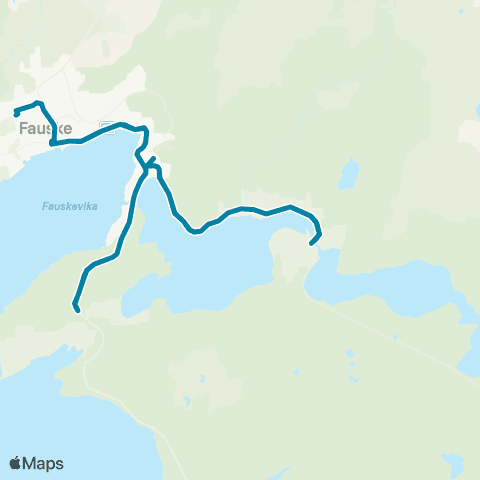 Reis Nordland Hauan-Solvik-Leivset-Fauske map