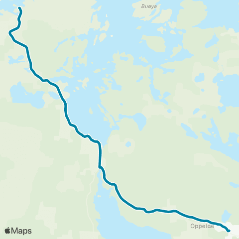 Reis Nordland Presteid-Buvåg map