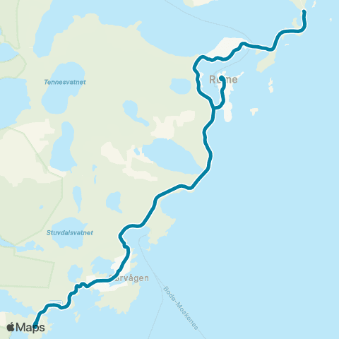 Reis Nordland Å i Lofoten - Reine - Hamnøy map