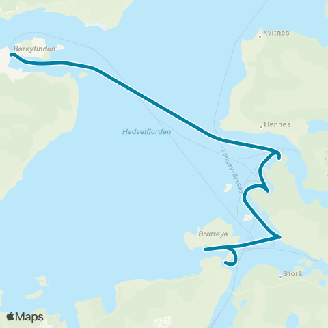 Reis Nordland Stokmarknes-Innlandet map