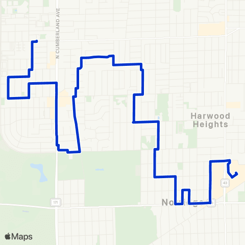 Village of Norridge Cascade Condos – Norridge Commons map