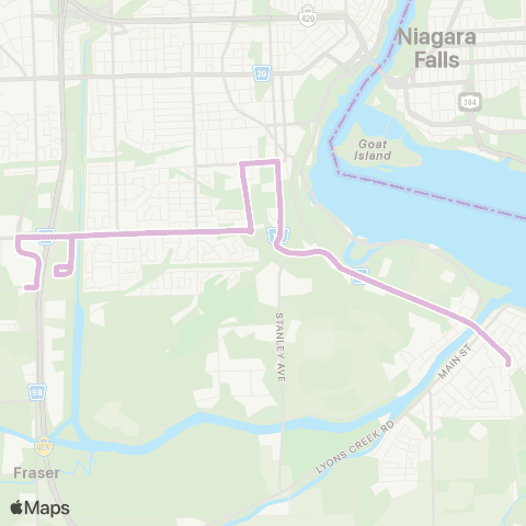 Niagara Region Transit McLeod Rd. - Chippawa map