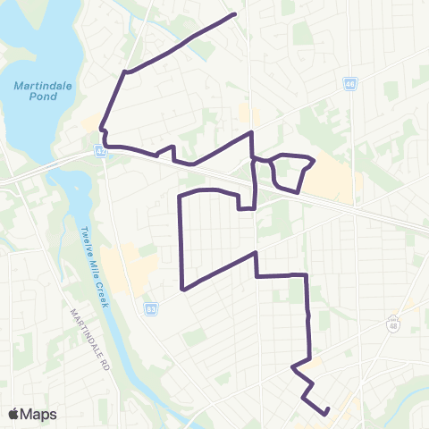 Niagara Region Transit Haig St. - Linwell Rd. map