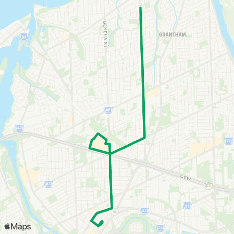 Niagara Region Transit Vine St. map