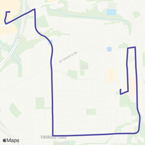 Niagara Region Transit Thorold map