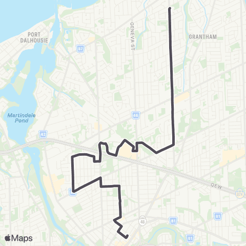 Niagara Region Transit Vine St. map