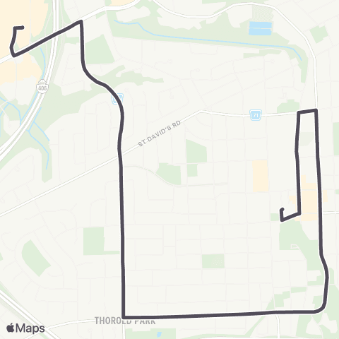 Niagara Region Transit Thorold map