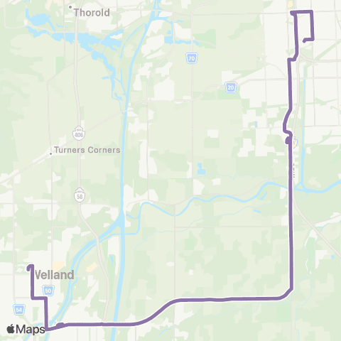 Niagara Region Transit Niagara College - Welland Campus map