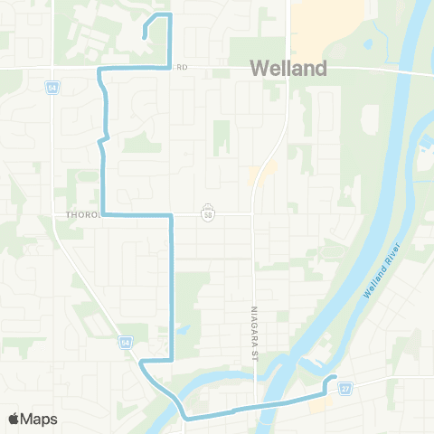 Niagara Region Transit First Av map