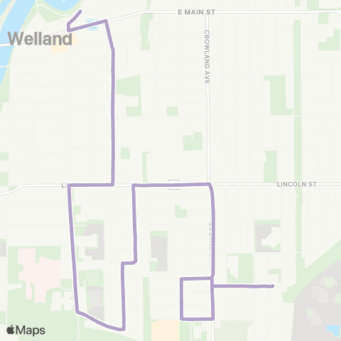 Niagara Region Transit Lincoln - Wellington map