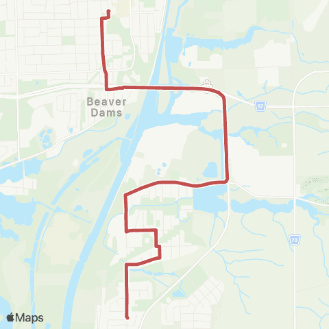 Niagara Region Transit Thorold South map