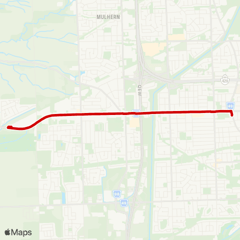 Niagara Region Transit Lundy's Ln. map