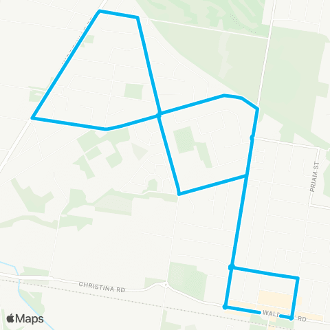 Sydney Buses Network Chester Hill to Guildford map