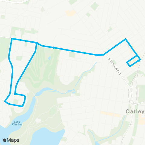 Other TfNSW routes Mortdale to Peakhurst Hts (Loop Service) map