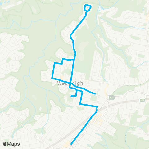 Sydney Buses Network Westleigh to Pennant Hills map