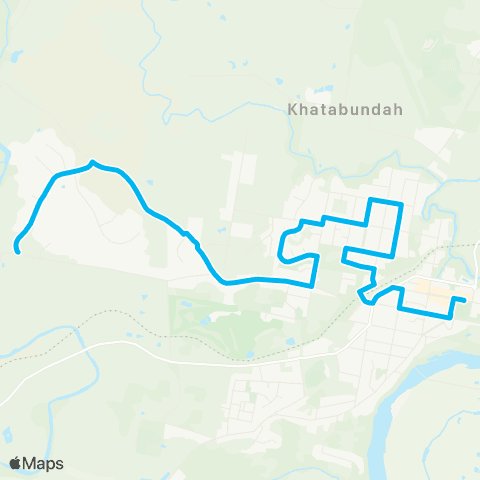 Newcastle and Hunter Network Wingham N to Wingham via Richardson St & Isabella St map