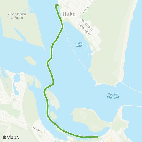 Private ferry and fast ferry services CRF Clarence River Ferry map