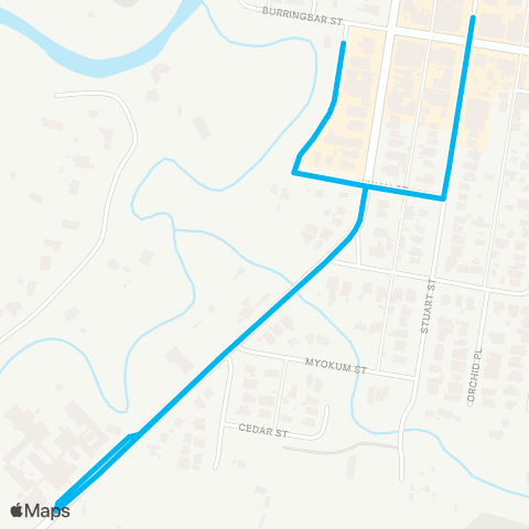 School buses Mullumbimby to Mullumbimby High via Jubilee Ave map