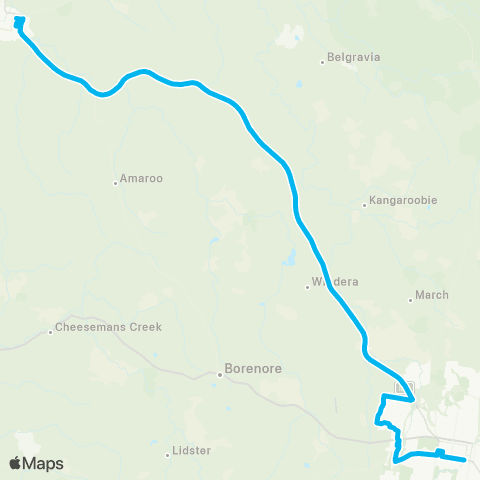 Central West and Orana Network Molong to Orange map