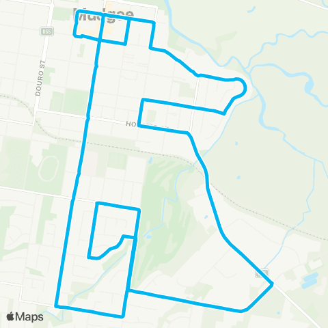 Central West and Orana Network Mudgee East (Loop Service) map