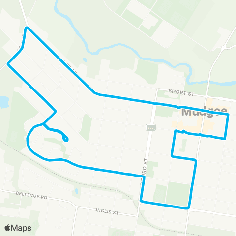Central West and Orana Network Mudgee West (Loop Service) map