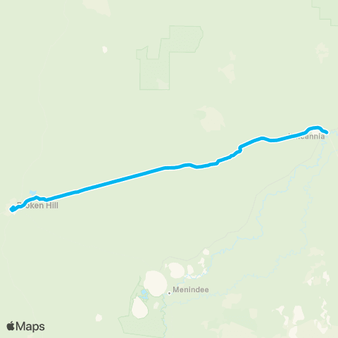 Far West Network Wilcannia to Broken Hill map