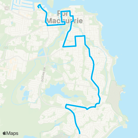 North Coast Network Lighthouse Plaza to Settlement City map