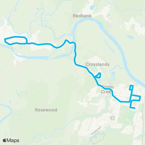 North Coast Network Beechwood to Wauchope map