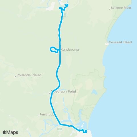North Coast Network Kempsey to Port Macquarie map