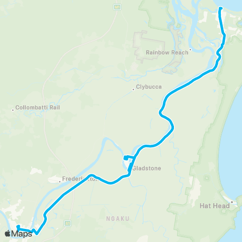 North Coast Network South West Rocks to Kempsey map