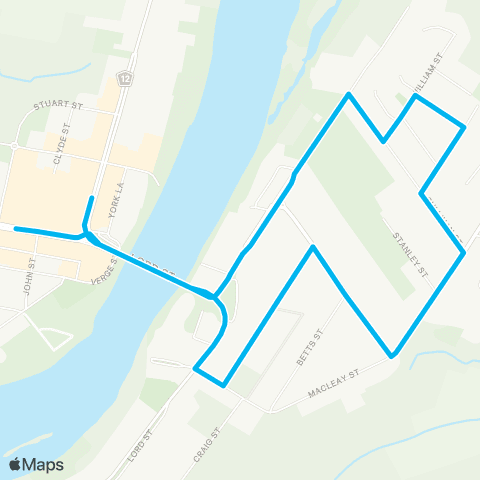 North Coast Network Kempsey to East Kempsey (Loop Service) map