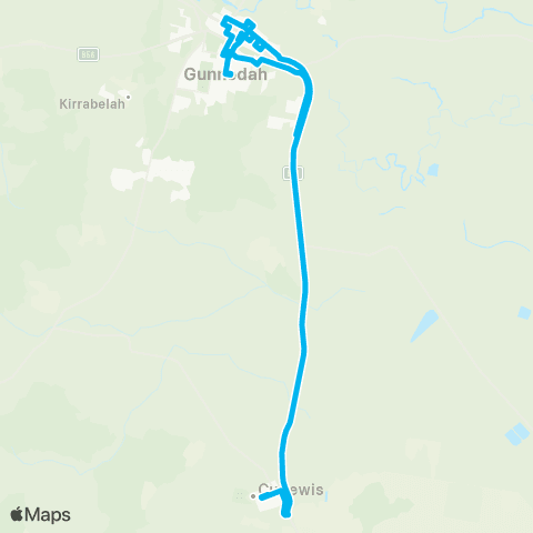 New England North West Network Gunnedah to Curlewis Public & Gunnedah Schools map