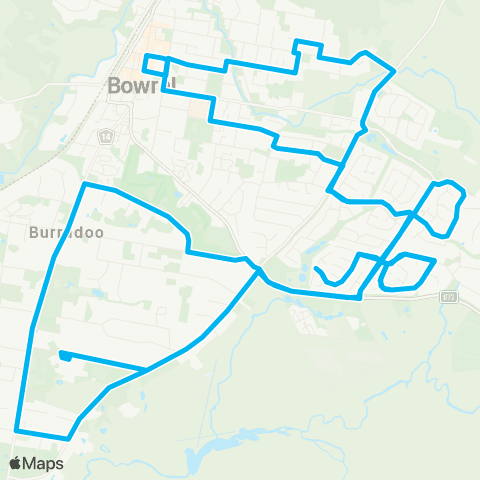 South East and Tablelands Network Bowral to East Bowral (Loop Service) map