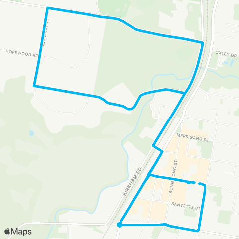South East and Tablelands Network Bowral to West Bowral (Loop Service) map