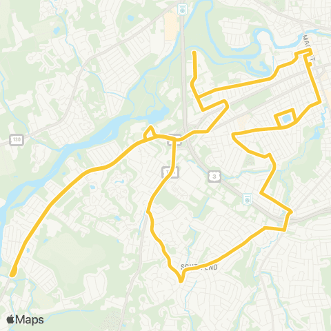 Nashua Transit System Lake St / Harris Rd map