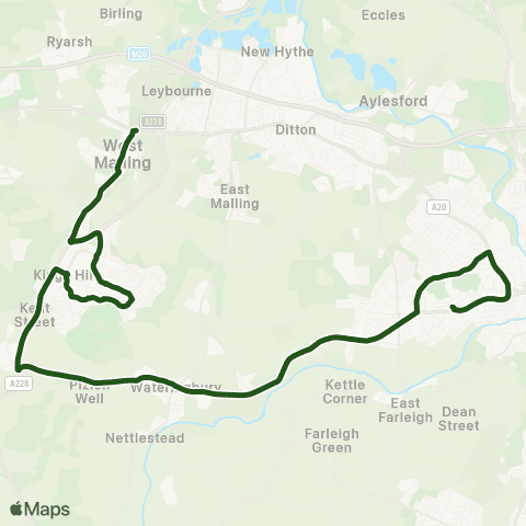 Nu-Venture (School) Oakwood Pk Grammar Sch - Town Hill Roundabout map