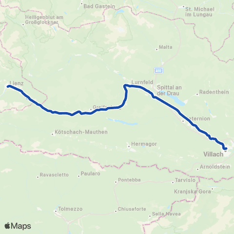 Österreichische Bundesbahnen ... - München (DE) - Mittenwald (DE) - Innsbruck map
