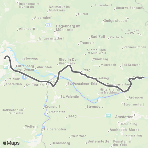 Österreichische Bundesbahnen Bischofshofen - Schladming - Stainach-Irdning - Leoben - Bruck / M - Wien map