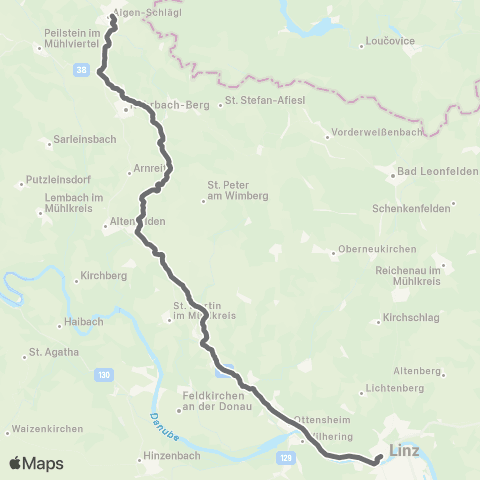 Österreichische Bundesbahnen Linz - Selzthal - Graz map
