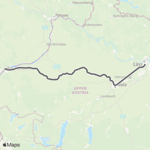 Österreichische Bundesbahnen Wien - Salzburg - Kufstein - Innsbruck - Bludenz - Bregenz map
