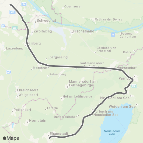 Österreichische Bundesbahnen Wien - Bruck / Mur - Klagenfurt - Villach - Tarvis (I) - ... map