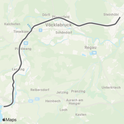 Österreichische Bundesbahnen Linz - Selzthal - Graz map
