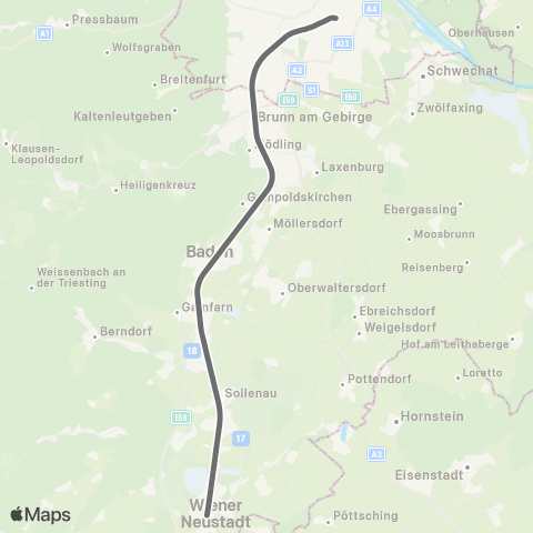 Österreichische Bundesbahnen Wien - Bruck / Mur - Klagenfurt - Villach - Tarvis (I) - ... map