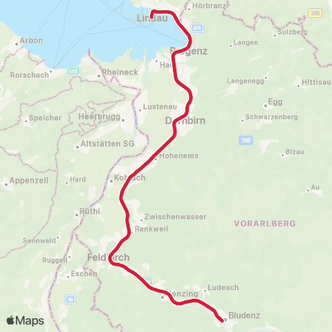 Österreichische Bundesbahnen Bischofshofen - Schladming - Stainach-Irdning - Leoben - Bruck / M - Wien map