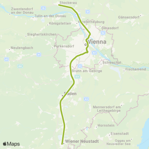 Österreichische Bundesbahnen Linz - Selzthal - Graz map